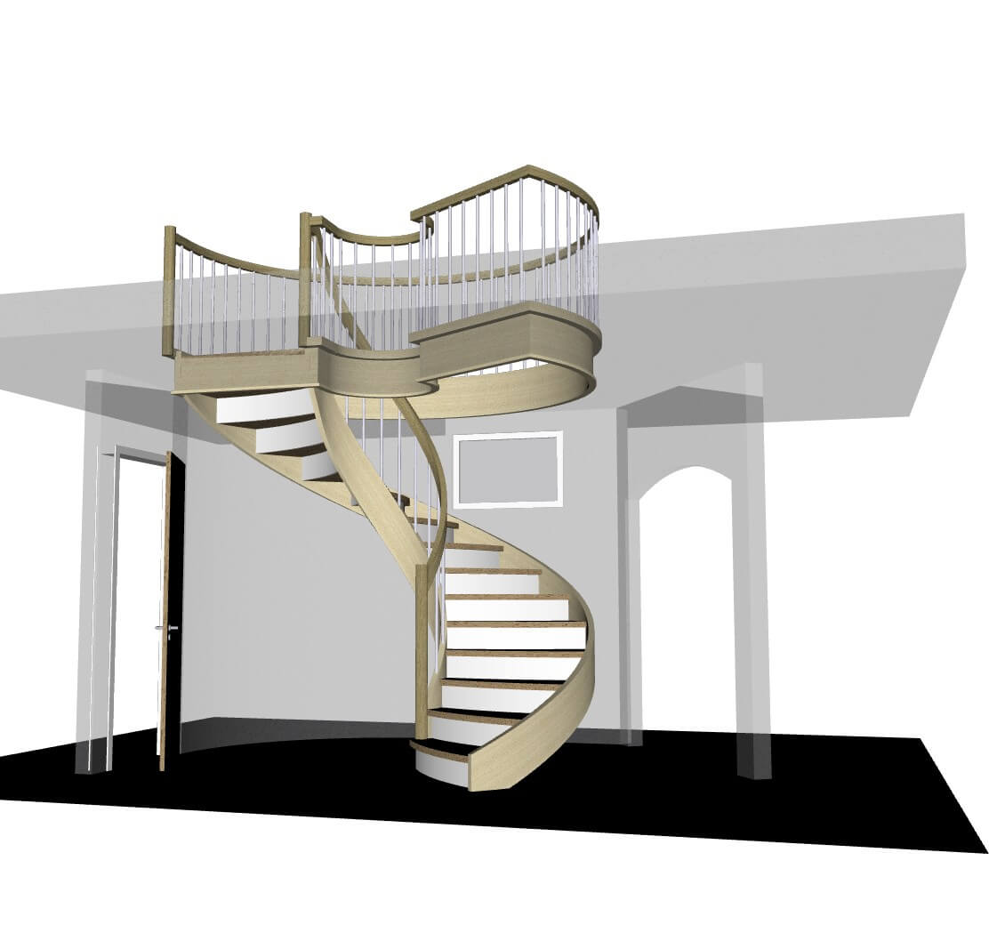 Projekt schody model 3D html